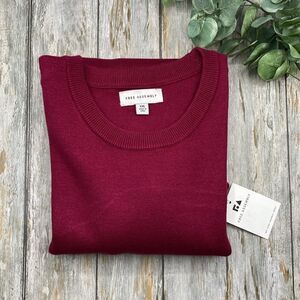 Men's Comfy Solid Crewneck Sweater with Long Sleeves, Size XXL